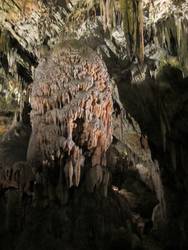 The ice cream shaped stalagmite of the cave