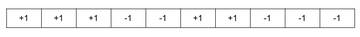Array with +1 and -1
