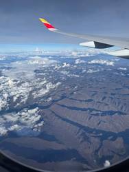Plane flying over Bolivia