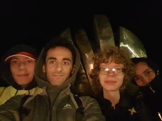 Selfie with Potato Statue