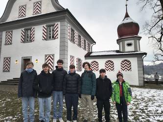 A group picture of the 2nd boys room at Sarnen Camp 2025